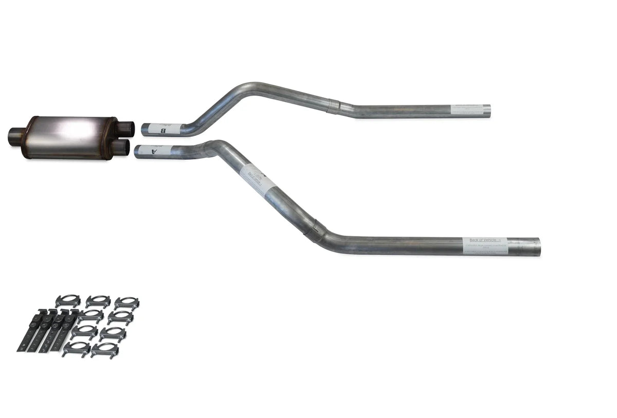 2.5" Dual Exhaust Kit for Chevy Blazer (2000–2004) Stainless Muffler