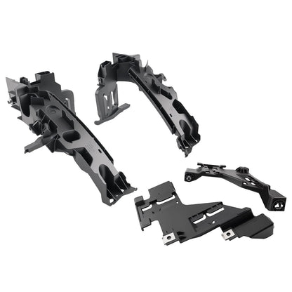 Headlight Bracket Pair for Audi Q5 (2009–2012) Holder Mount + Plate Retainer