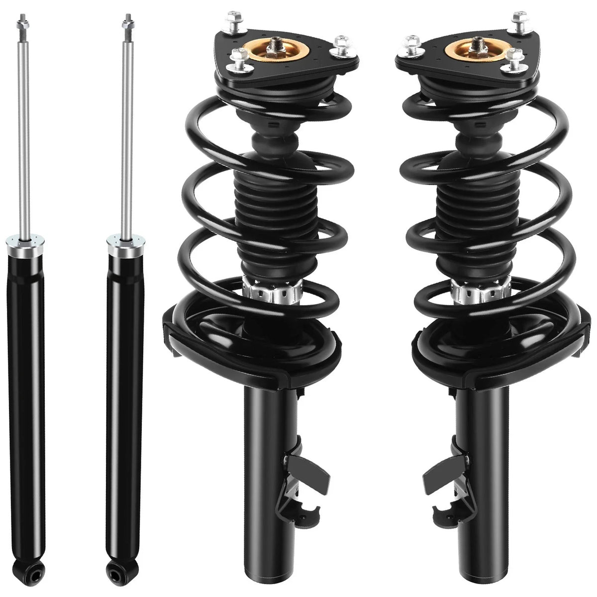 Set of 4 Front Quick Complete Struts & Rear Shocks for Ford Focus (2012–2013)