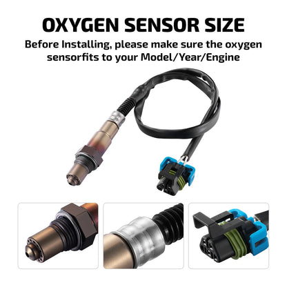 Set of 4 O2 Sensors for Cadillac SRX (2004, 2012–2016) CTS (2004)