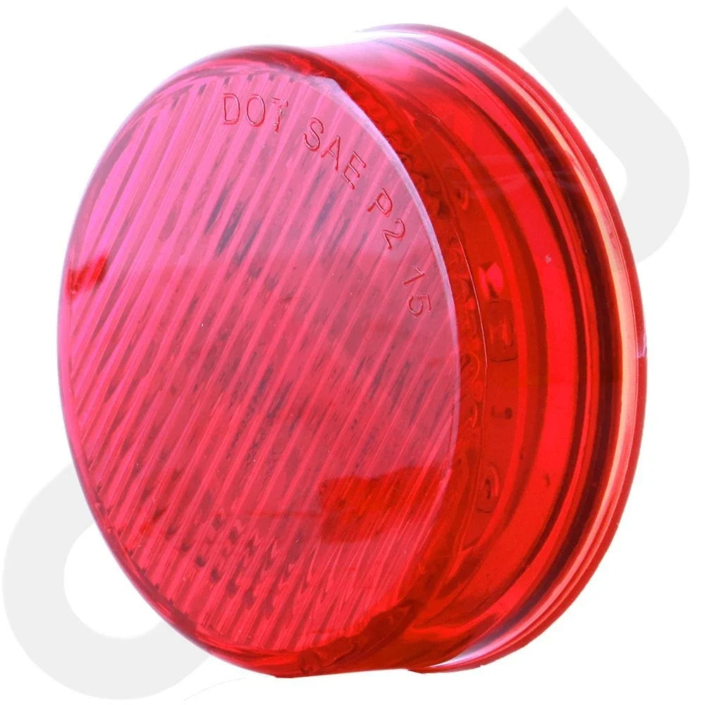 2X 2.5" Round LED Side Marker Clearance Light for Trailer (13 LEDs)