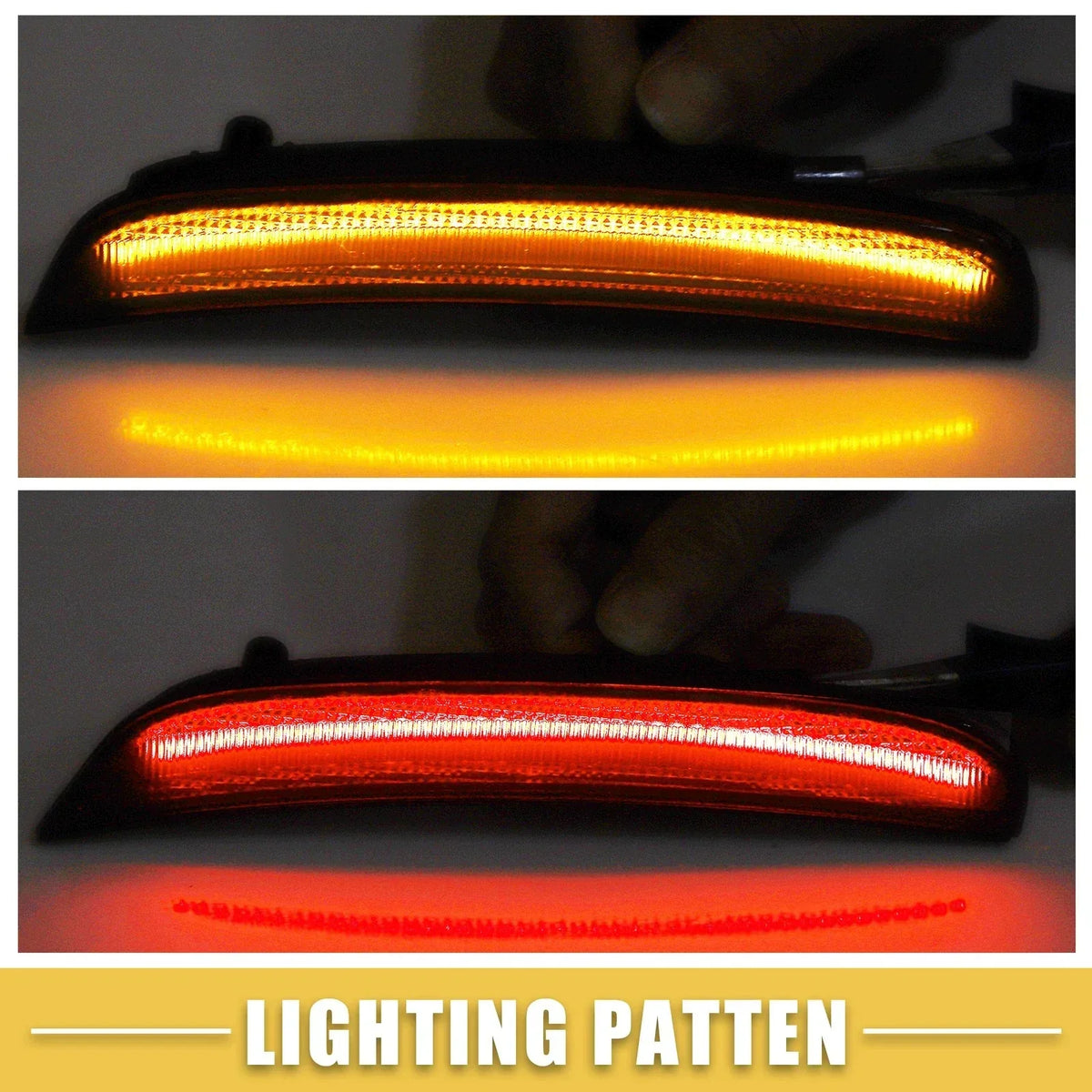 Amber Red LED Side Marker Lights (Front & Rear) for Dodge 2010-2023