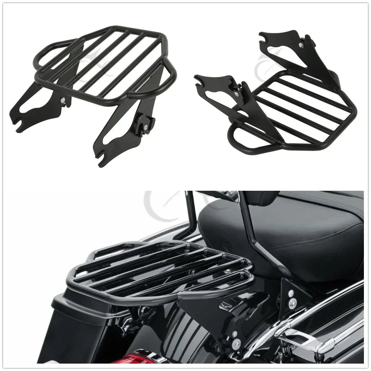 Two-Up Luggage Rack & Docking Kit for Harley FLHT Touring (2014-2024)