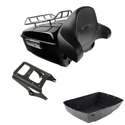 Trunk Pad Backrest Mount Rack for Harley Touring (2009-2013)