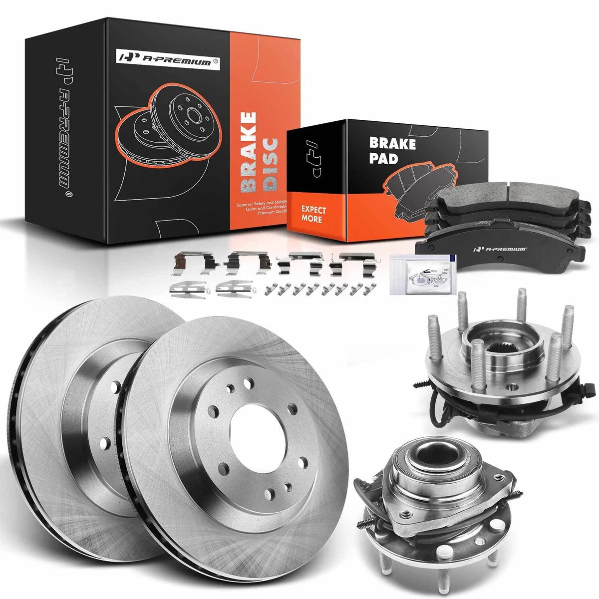 Front Brake Rotors & Pads Set for Chevy Trailblazer (2002–2009)