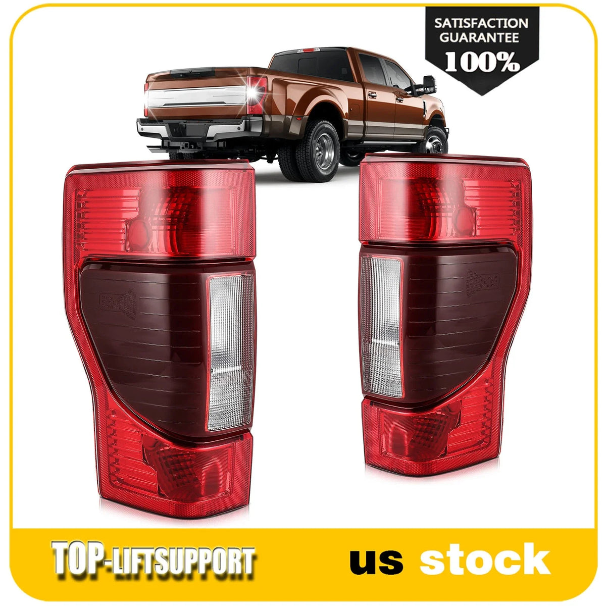 Pair Tail Lights for Ford F-250 F-350 Super Duty (2020–2022) w/Blind Spot