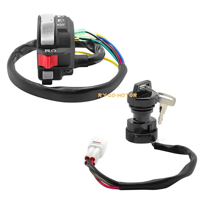 Start Stop Switch & Ignition Key for Yamaha Bear Tracker 250 (2000–2007)