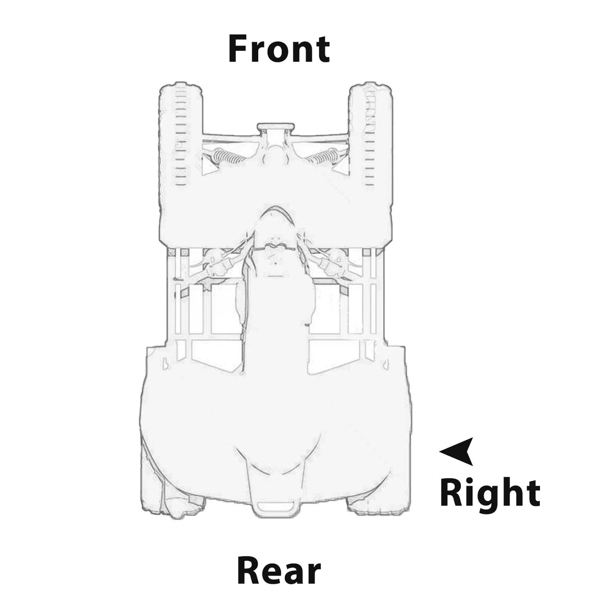 Fender Flaps Mud Guards for Honda FourTrax TRX300 (1996–2000) Rear Right
