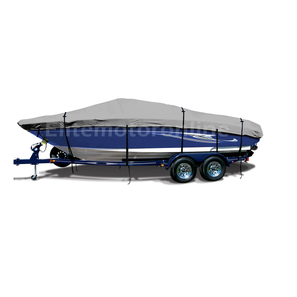 Fishing Boat Cover for Scout Boats 145 Hybrid (Trailerable) 600D Grey