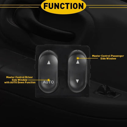 Front Driver Button Window Switch for Ford F-250, F-150 (1999–2002)