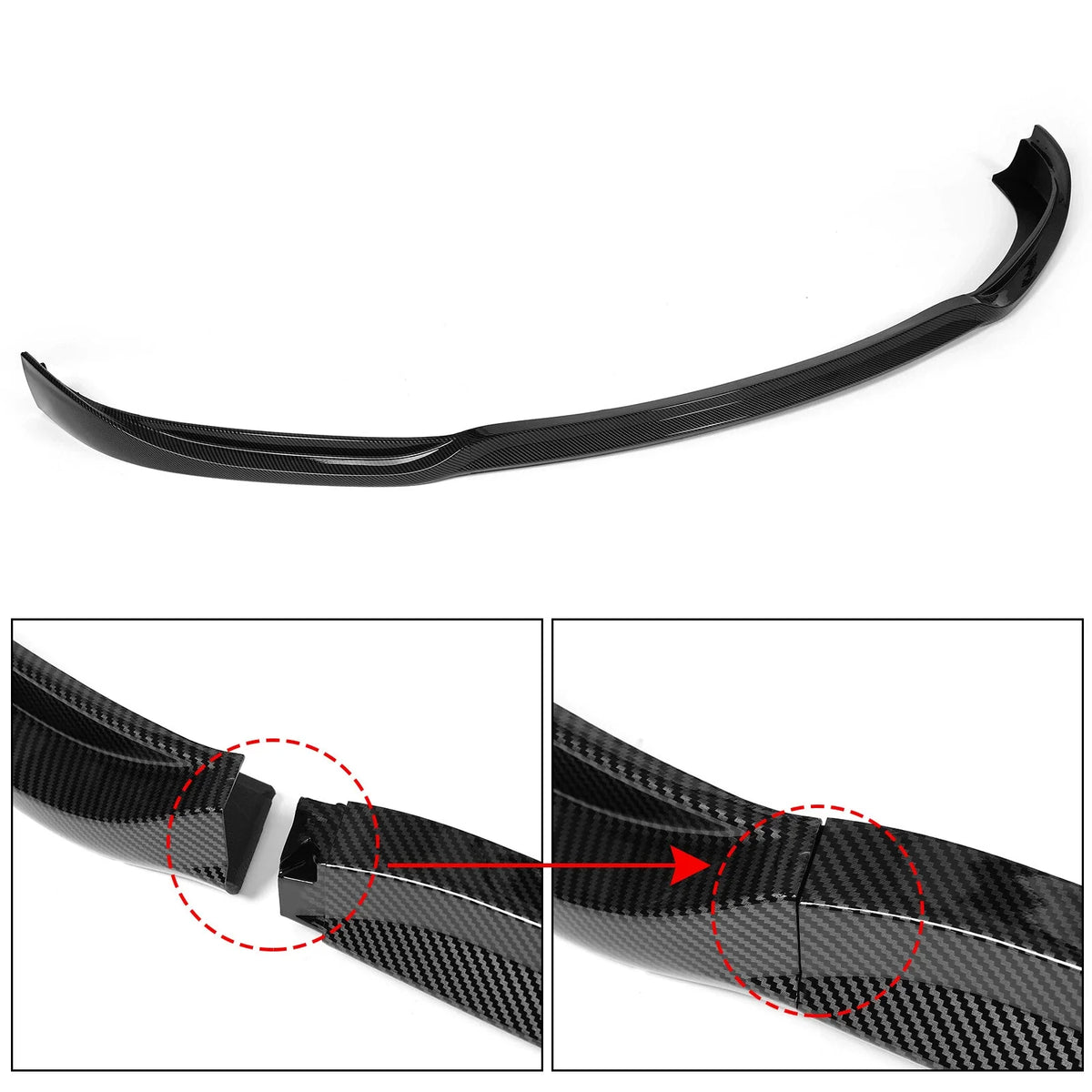Carbon Fiber Front Bumper Lip Kit for Model S Sedan (2012–2017) Tesla