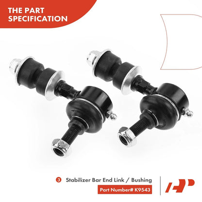 Front Tie Rod Sway Bar Link Set for Nissan 200SX 1995-1998