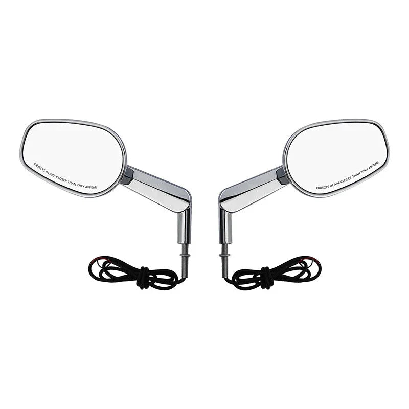 Rear View Mirrors with LED Turn Signals for Harley V Rod VRSCF Muscle (2002–2017)