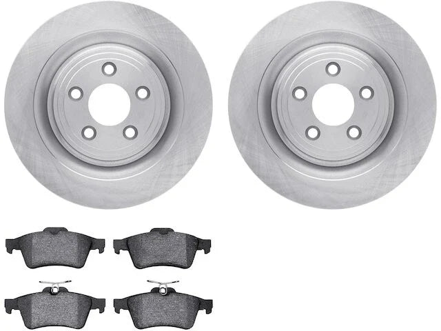 Rear Brake Pad and Rotor Kit for Jaguar XF (2009–2015) HT276PD