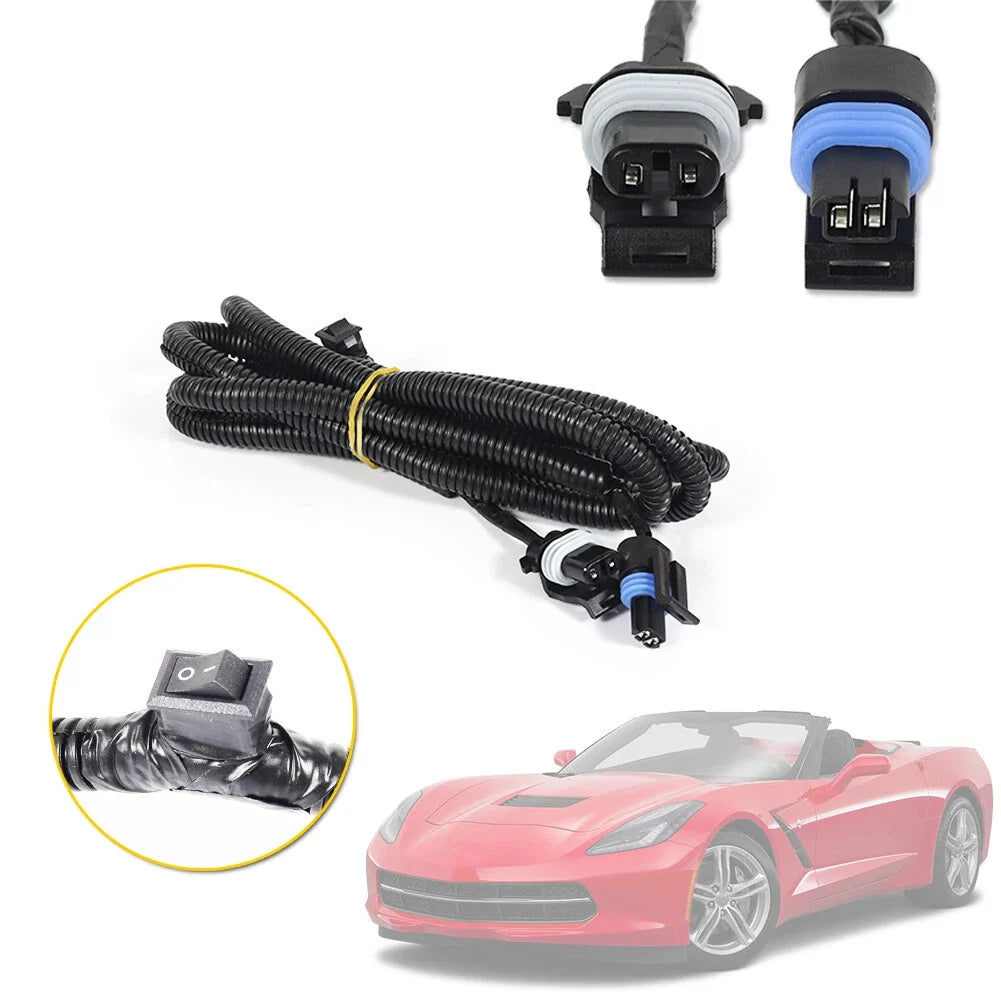 Hood Light Wire Harness with Switch for Corvette C5 (1997–2004)