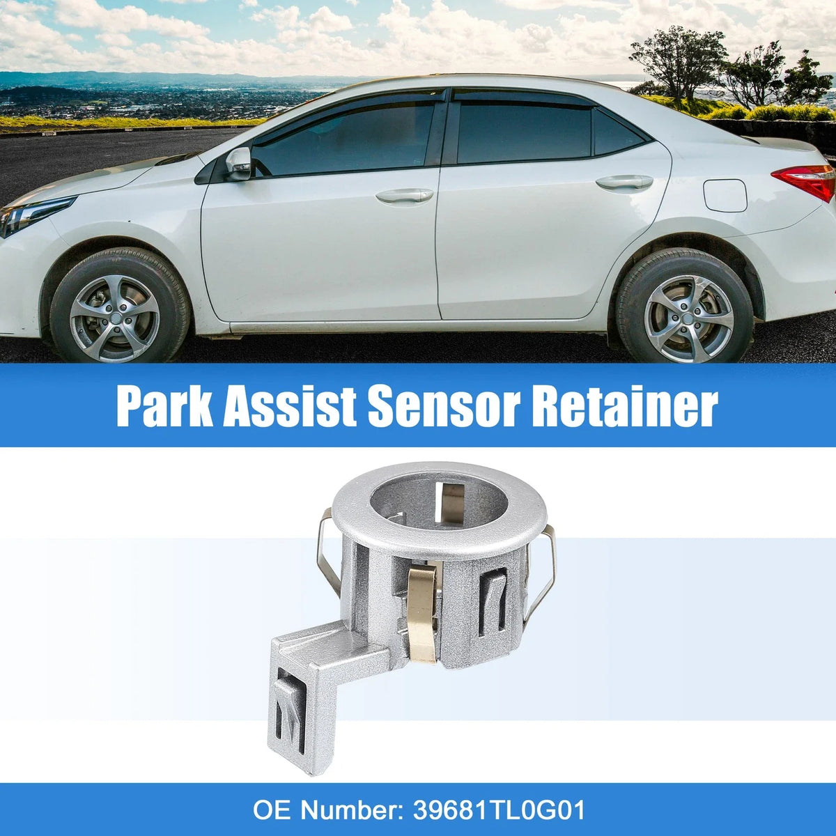 Parking Sensor Retainer Holder for Honda Odyssey (2011–2017) - Silver Tone
