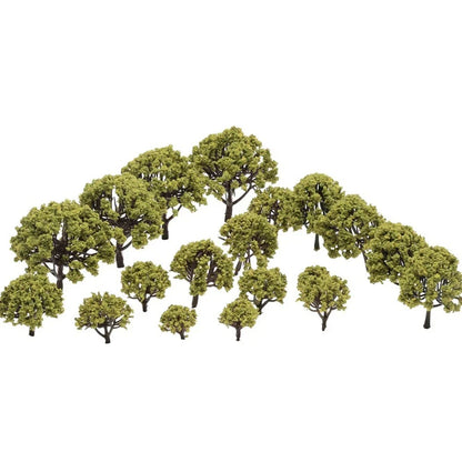 40 Pieces of Mixed Size Model Trees for Train Scenery
