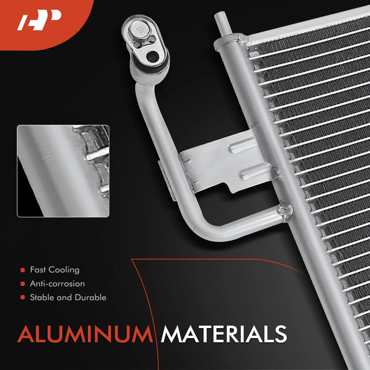 A/C Condenser for Infiniti Armada (2004-2015) with Receiver Drier