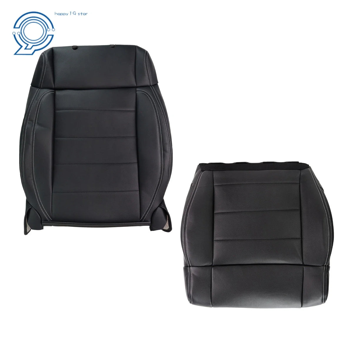 Driver Bottom Back Seat Cover for Jeep Wrangler (2007–2012) Leather Black