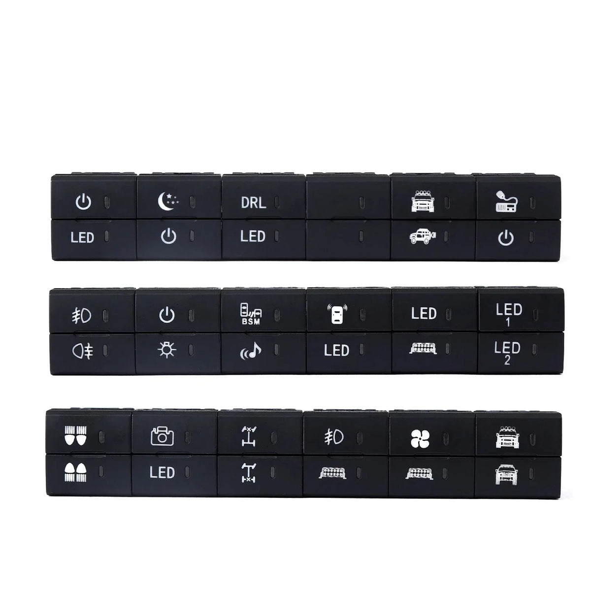 Square Switch Button for Camera+Radio Dashboard in Toyota
