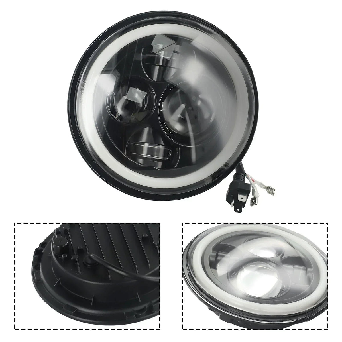 Motorcycle 7 Inch Round Headlight