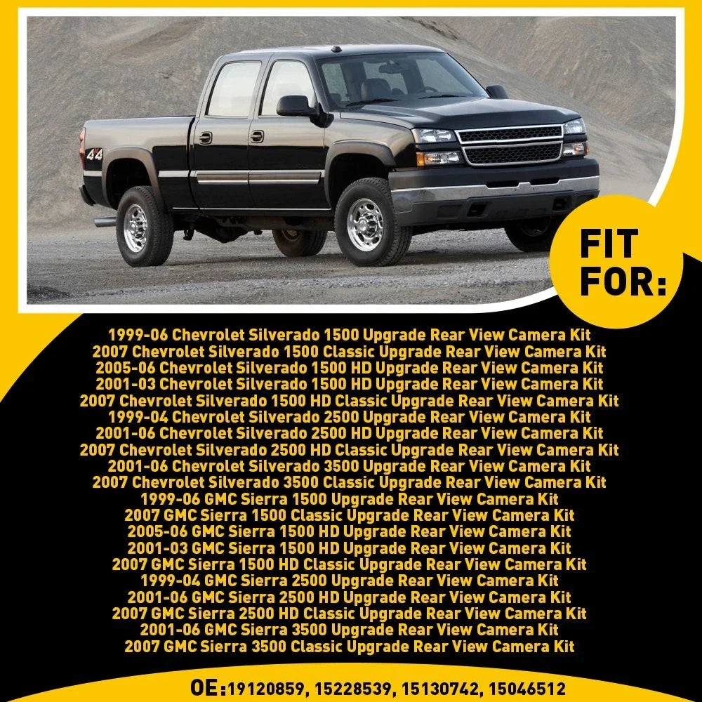 Tailgate Rear Handle with Camera for Chevrolet Silverado/GMC Sierra (1999–2006)