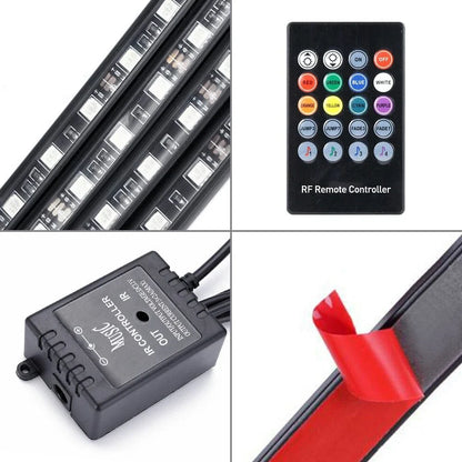Wireless Remote Control LED Interior Strip Light for Universal Cars