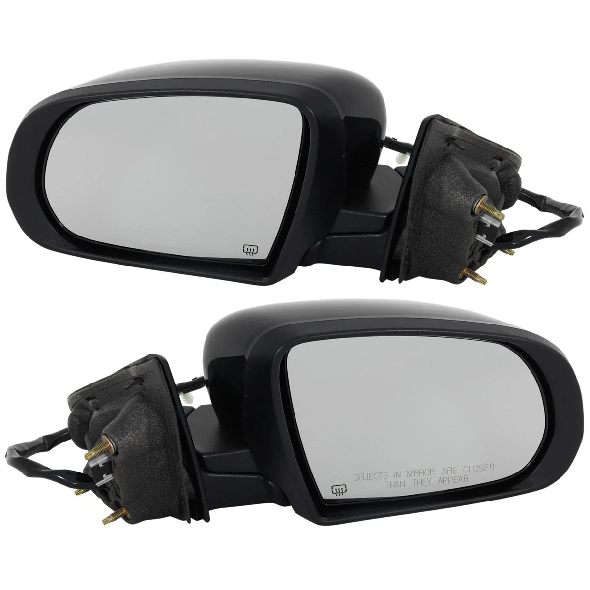 Set of 2 Heated Mirrors for Jeep Compass
