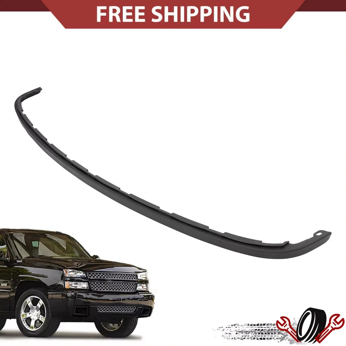 Front Bumper Lower Valance Cover for GMC Sierra 1500 2500HD 3500 (2003–2007)