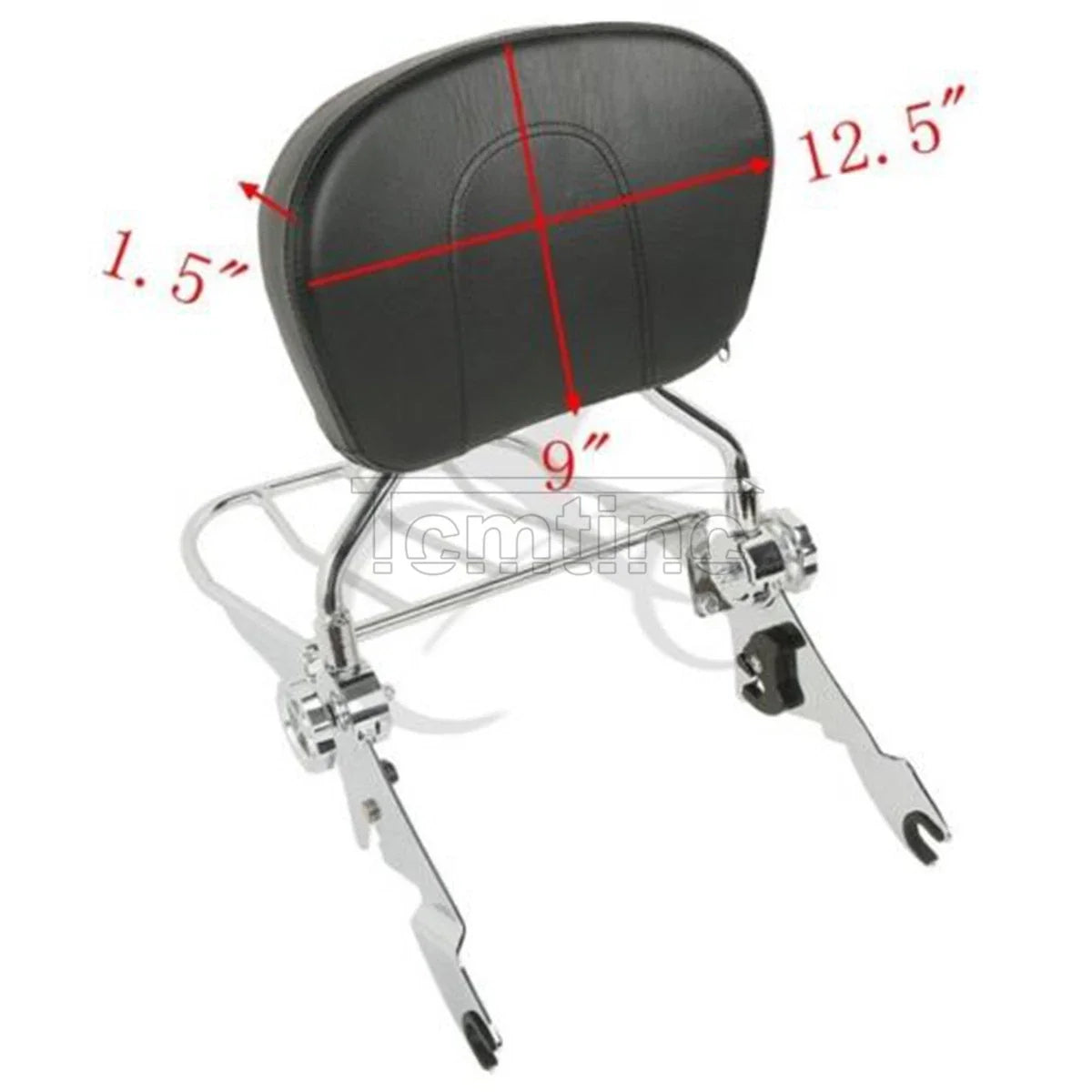 Chrome Sissy Bar Backrest Rack Docking Kit for Harley Touring Glide (2014–2025)