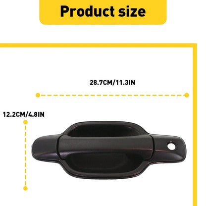 Outer Left Front Door Handle Black for Chevrolet Colorado GMC Canyon (2004–2012)