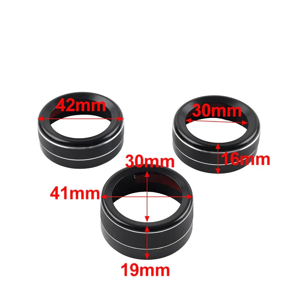 Knob Ring Covers for AC Climate Control in Mazda 3, CX-5 2014-2019