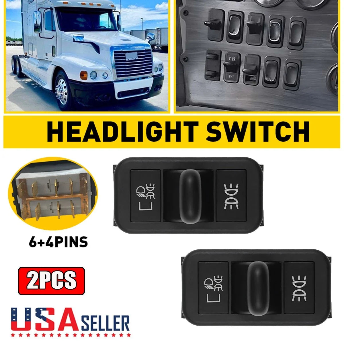 Headlight Control Switch Button Pair for Columbia 2001-2011