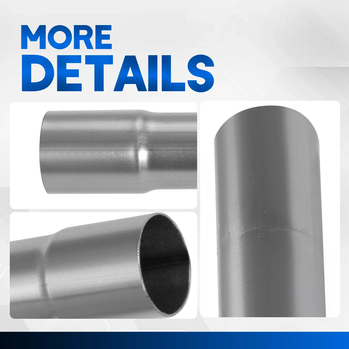 Mild Steel Exhaust Pipe Bend Kit - 3" - 8Pcs for Universal Fitment
