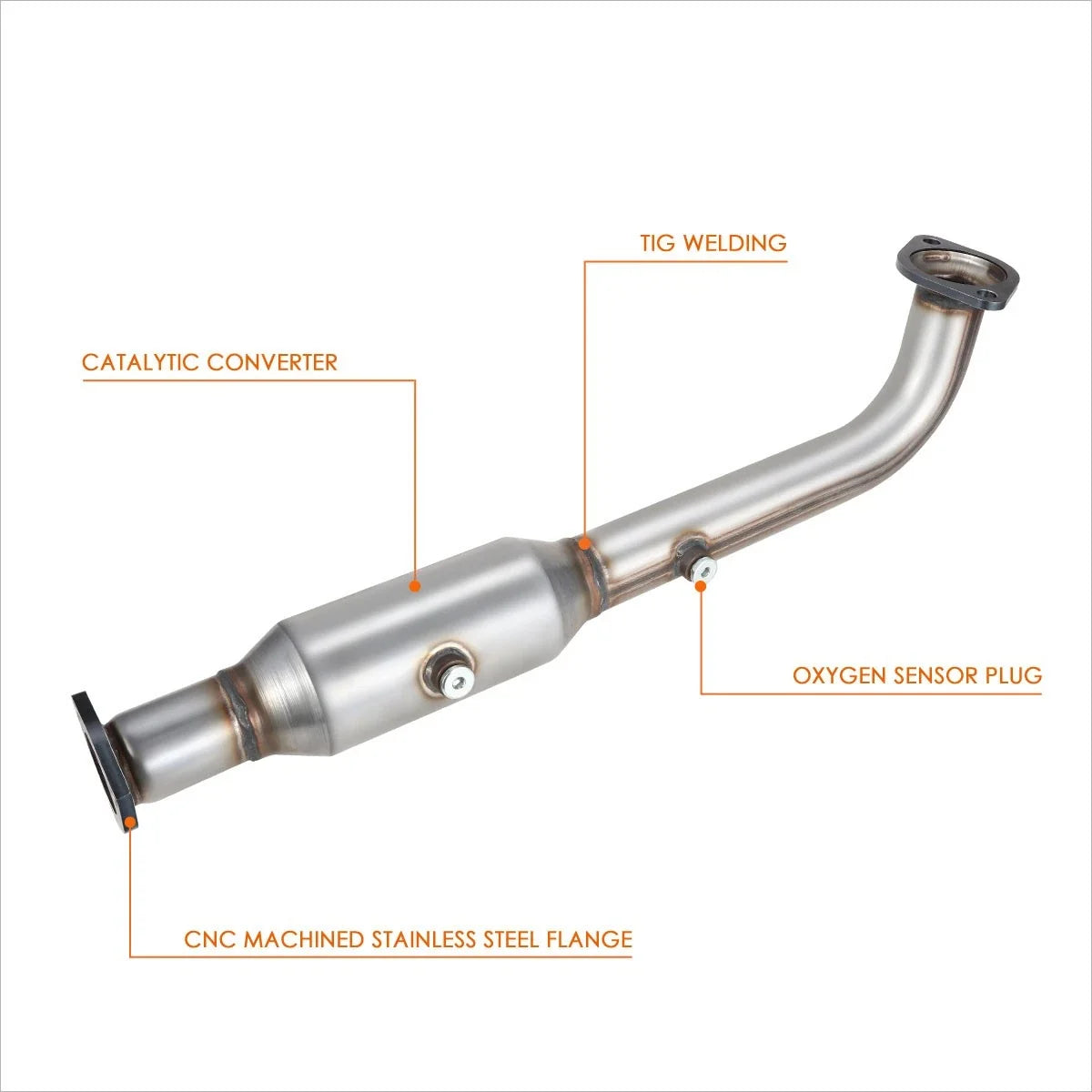 Exhaust Pipe with Catalytic Converter for Honda CR-V (2007–2009)