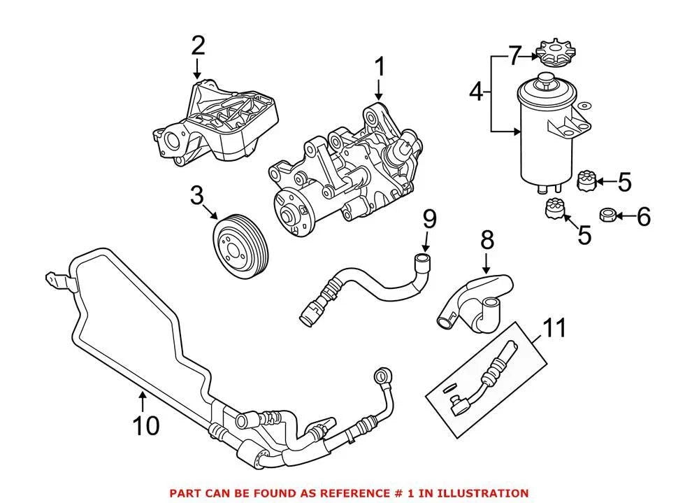 OEM Power Steering Pump for BMW X5 (2009–2013)