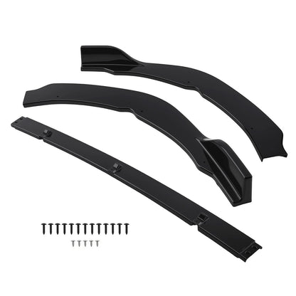Bumper Lip Extension for 2018-2023 Toyota Camry SE XSE - Black Plastic