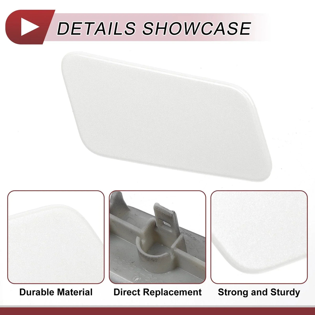 Front Right Washer Nozzle Cover for Lexus LX570 2016-2021 - White
