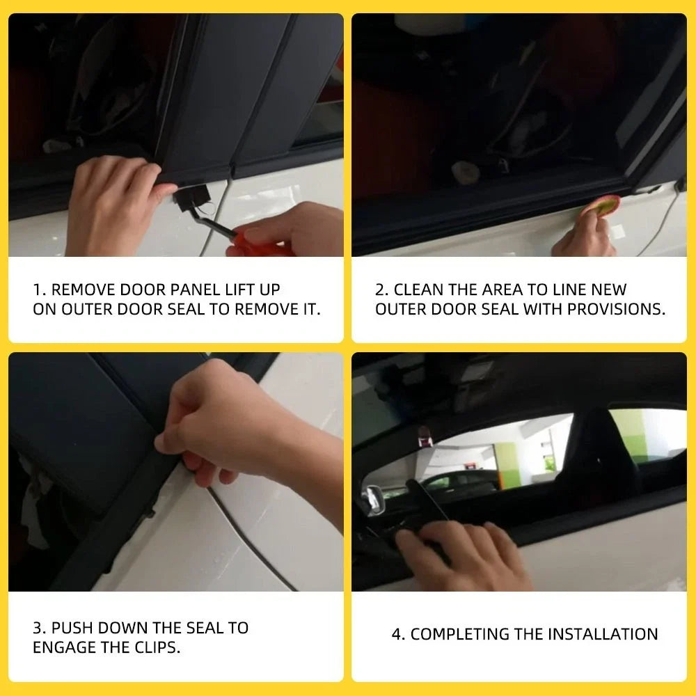 Weatherstrip Window Moulding Trim Seal for Ram 1500 2500 3500 (2009–2021)