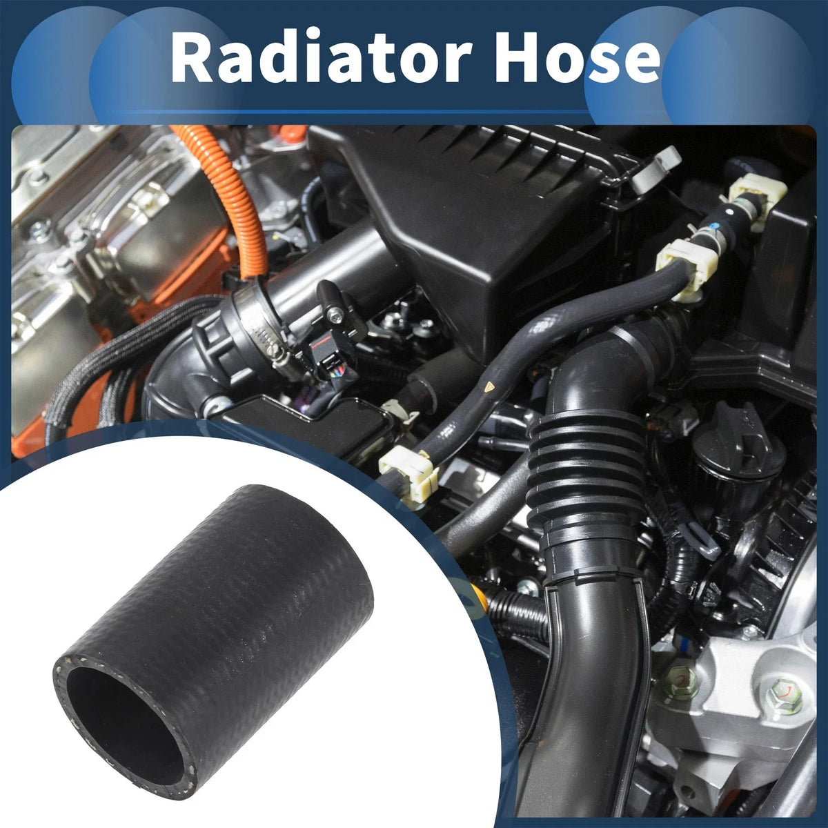 Radiator Hose for Audi Q7 (2017–2022) No. 06E121030H Black 1 Pc