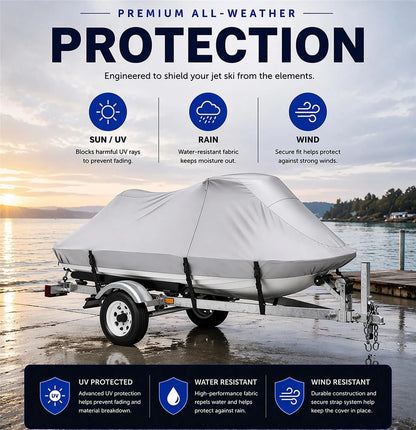 420D UV Reflective Jet Ski Cover for Sea Doo GTI 130 (2019)