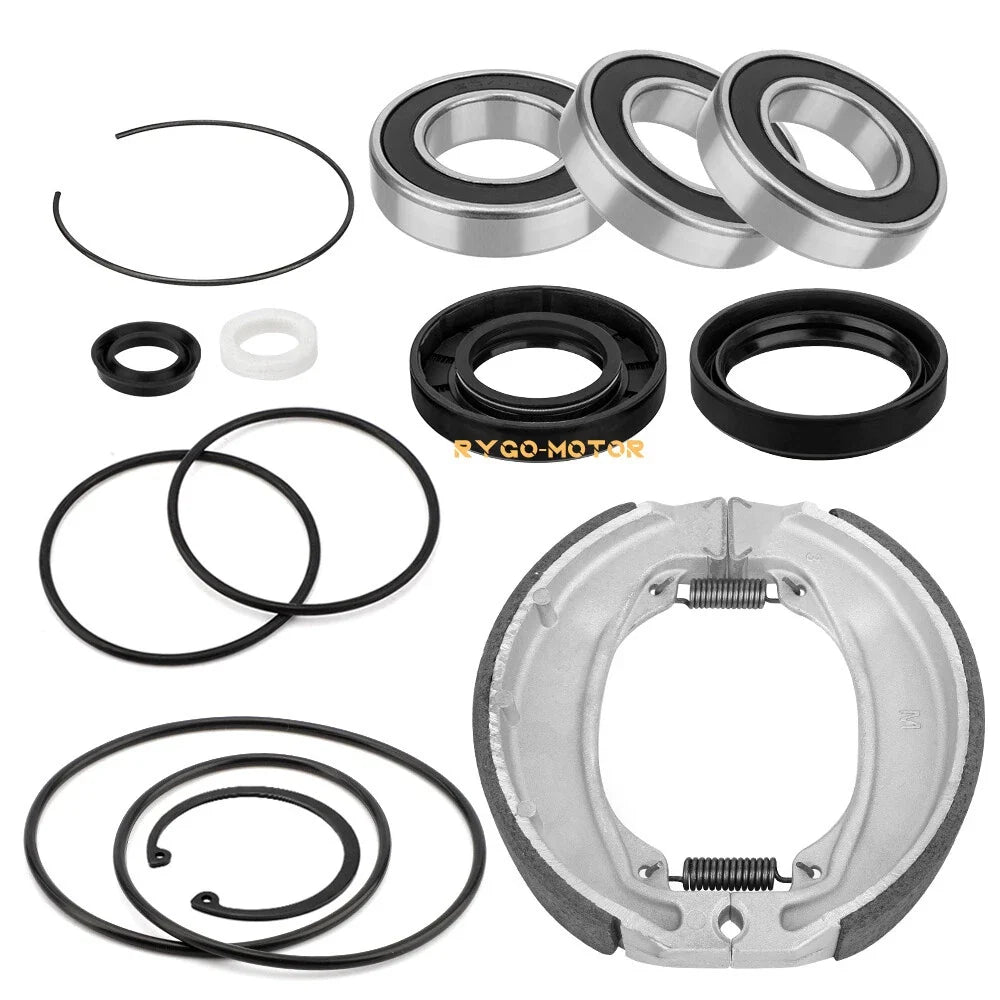 Rear Axle & Brake Bearing Seals & Shoes Kit for Honda Recon 250 TRX250 (1997–2024)