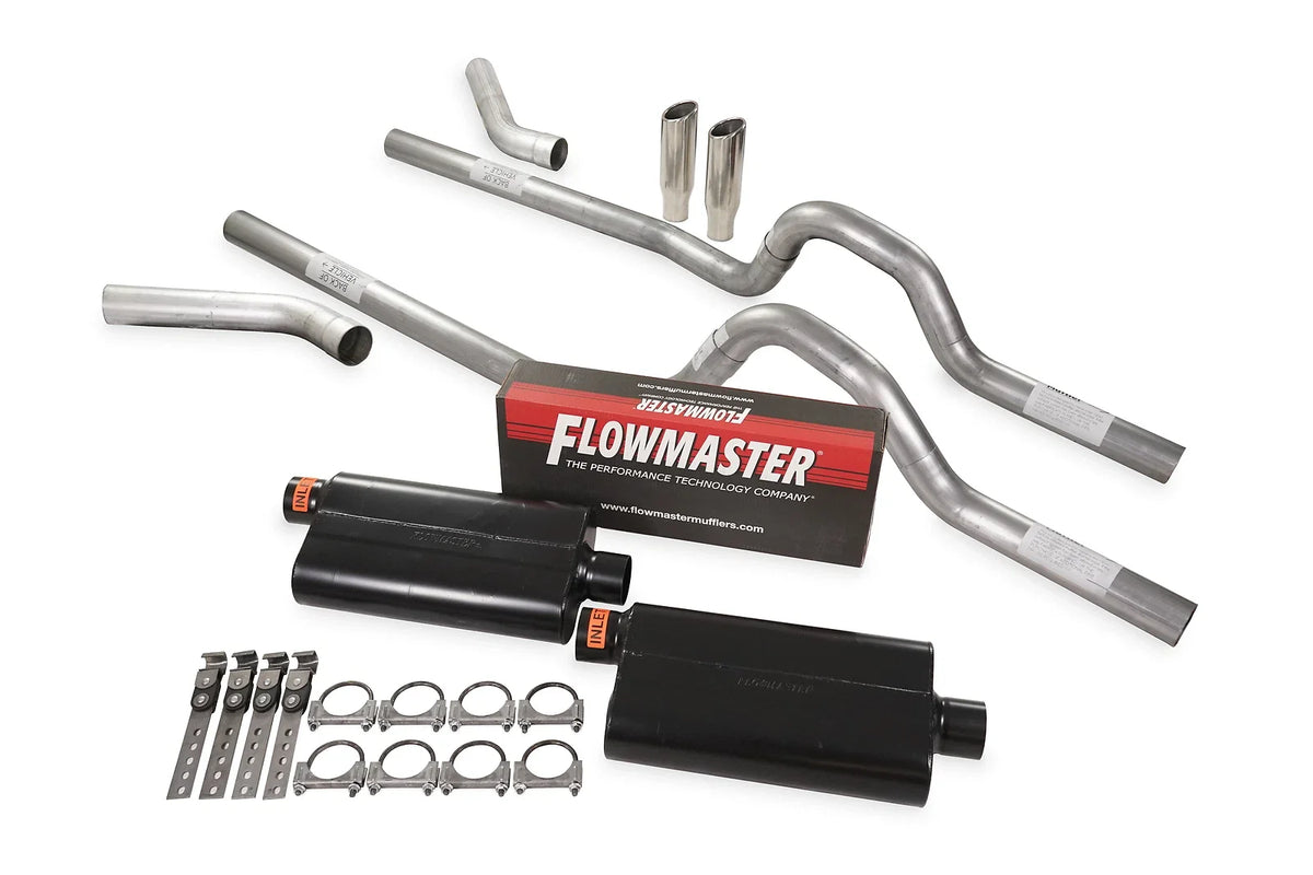 Dual Exhaust Kit for GM C/K10 1981–1987 2.5" Flowmaster 50 Series
