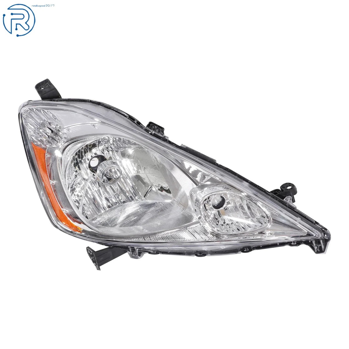 Right Side Headlight Assembly Halogen Chrome Housing for Honda Fit (2009–2011)