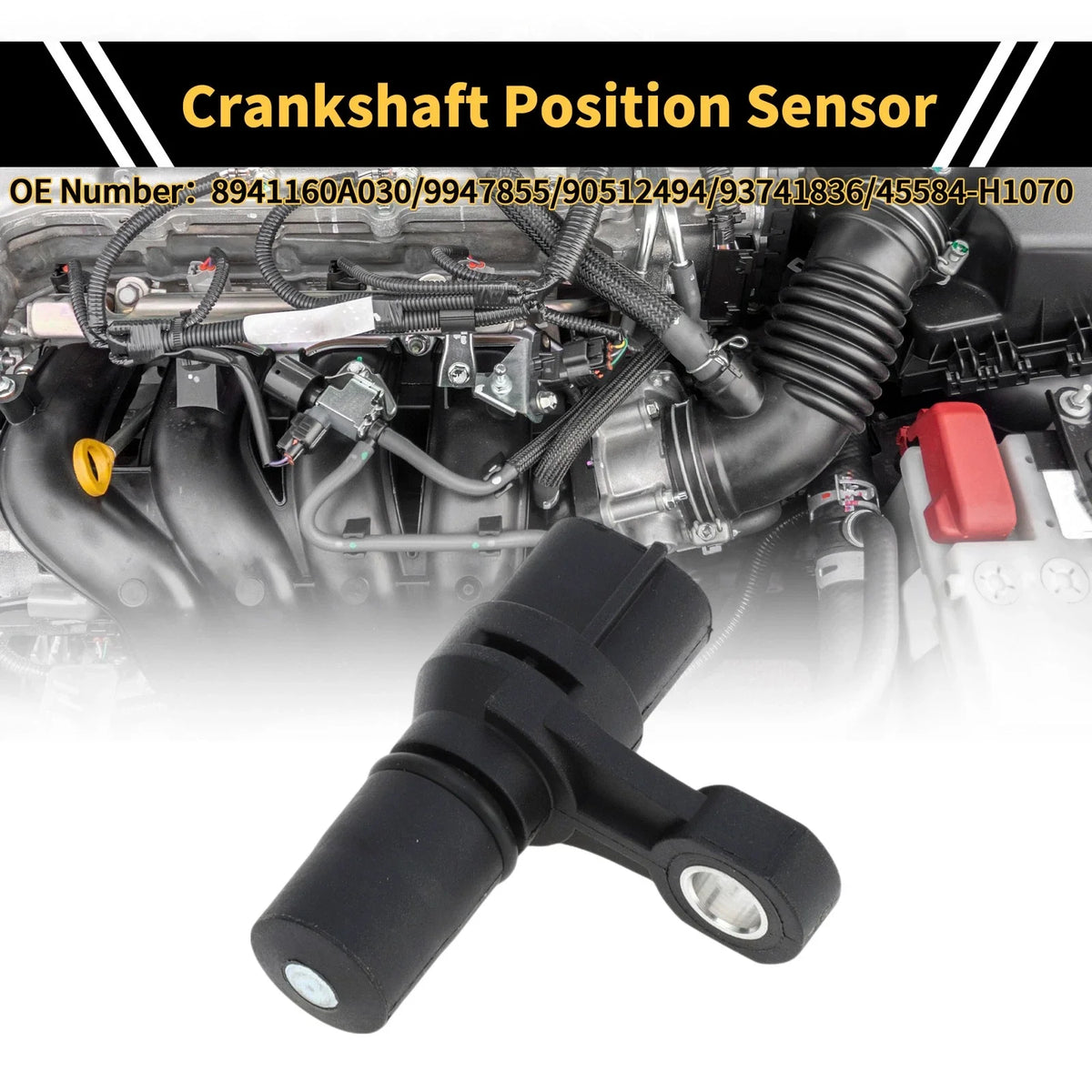 Crankshaft Position Sensor for KIA Sedona 2.5 V6 (1999–2001) No. 90512494