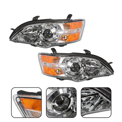 Halogen Headlight Set 2X for 2006-2007 Subaru Legacy Outback