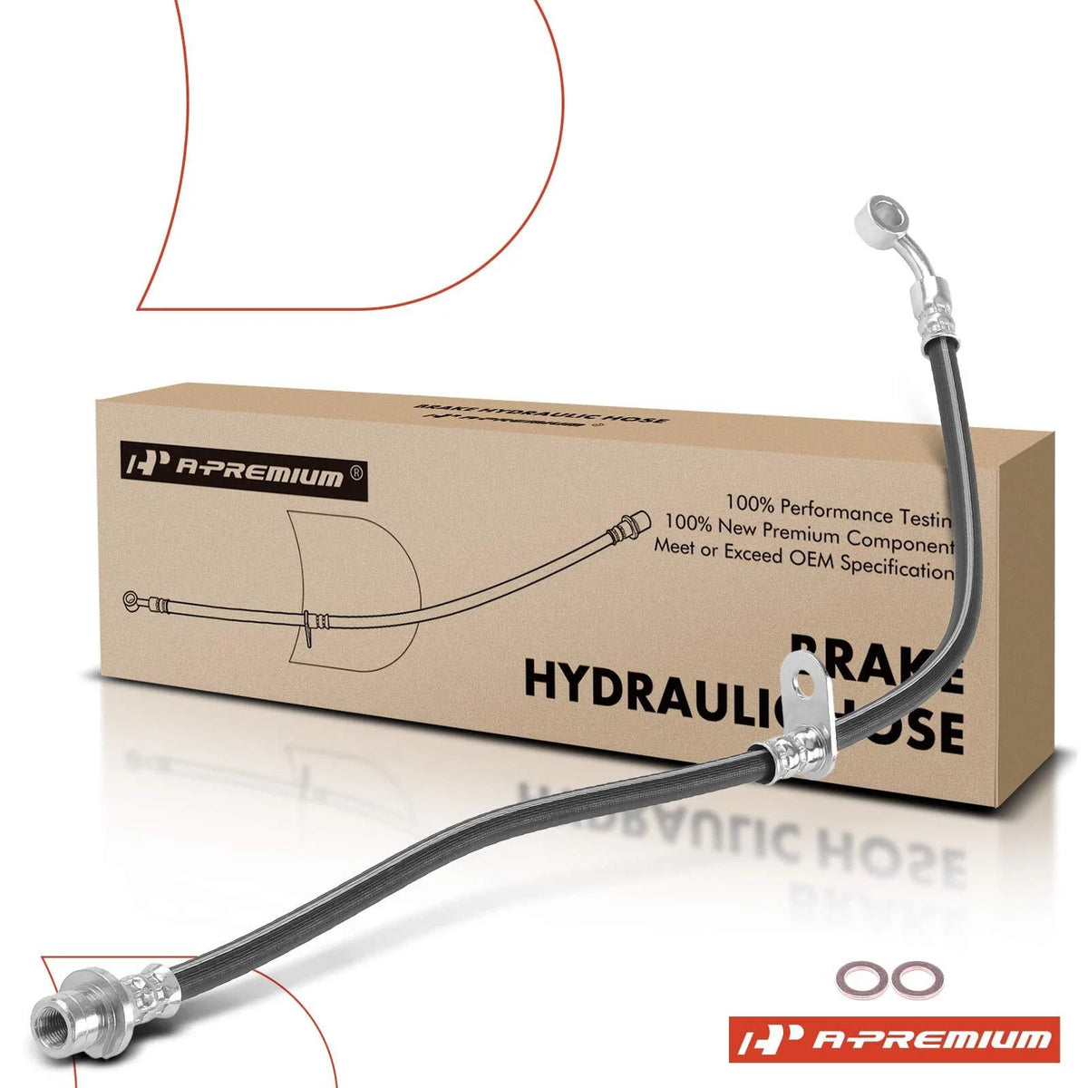 Front Left Brake Hydraulic Hose for Honda Civic (2002–2005)