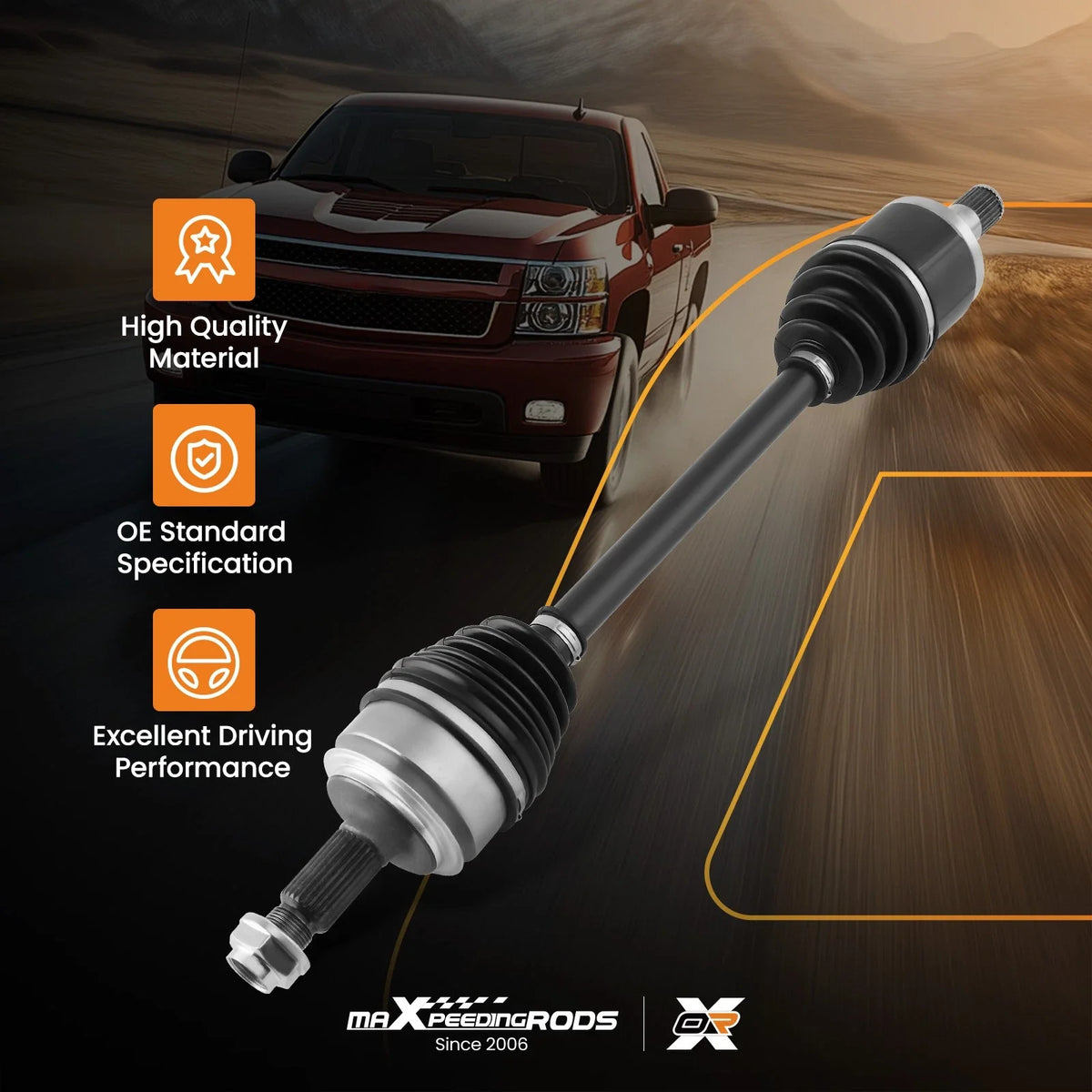 Front Left CV Axle Joint Shaft for Honda Accord (2003–2007)