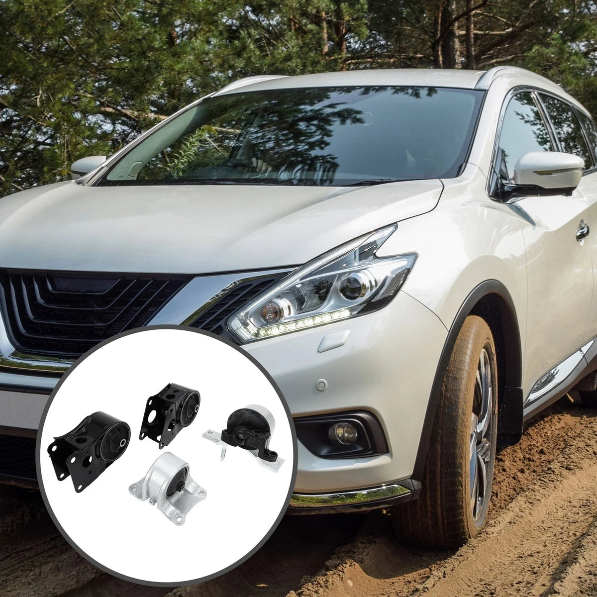 Engine Motor Mount Set for Nissan Murano (2002–2009)