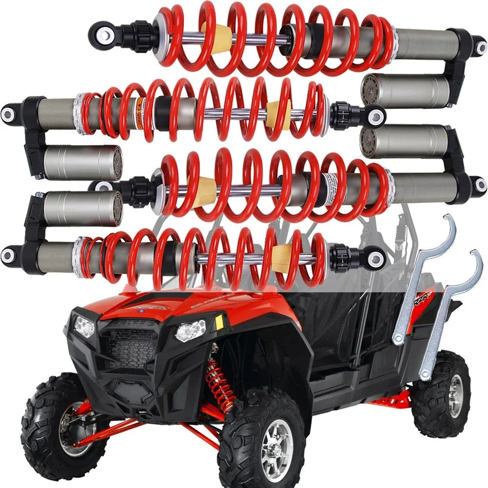 4-Piece Air Shock Absorber Set 505mm & 550mm for Polaris RZR S 800 09-14